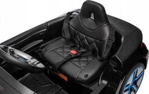 BMW Autko i4 na akumulator dla dzieci Czarny + Wolny Start + EVA + Audio LED + Pilot 7