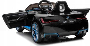 BMW Autko i4 na akumulator dla dzieci Złoty + Wolny Start + EVA + Ekoskóra + Audio LED + Pilot 4