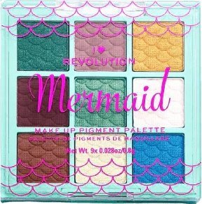 Makeup Revolution Makeup Revolution, I Heart Revolution, Vegan, Highlighter & Blush Palette 2-In-1, Mermaid, 1.5 g For Women 1