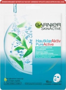 Garnier Garnier, Skin Active - Pure Active, Tea Tree Oil, Anti-Imperfections, Sheet Mask, For Face, Day, 23 g For Women 1