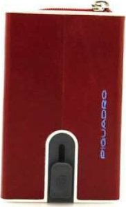 Piquadro Piquadro, Blue Square, Leather, Card Holder, Square Sliding System with Zipped Coin Pocket, PP5359B2R-R, Red, For Men For Men 2