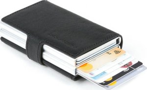 Piquadro Piquadro, Piquadro, Leather, Card Holder, Credit Card Case, Black, Unisex Unisex 2
