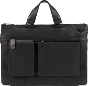 Piquadro Piquadro, Tallin, Leather, Briefcase, Document Holder, Black, 42 x 30 x 5 cm, For Men For Men 1