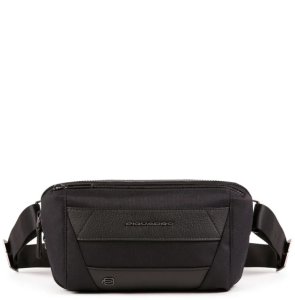 Piquadro Piquadro, Trakai, Leather, Fanny Pack, Black, 27 x 14.5 x 7.5 cm, For Men For Men 1
