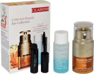 Clarins CLARINS SET (DOUBLE SERUM EYE 20ML + INSTANT EYE MAKE UP REMOVER 50ML + MASCARA SUPRA LIFT & CURL 3ML) 1