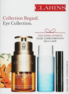 Clarins SET (DOUBLE SERUM EYE 20ML + INSTANT EYE MAKE UP REMOVER 50ML + MASCARA SUPRA LIFT & CURL 3ML) 2
