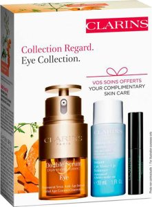 Clarins SET (DOUBLE SERUM EYE 20ML + INSTANT EYE MAKE UP REMOVER 50ML + MASCARA SUPRA LIFT & CURL 3ML) 4