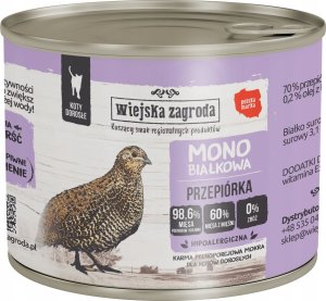 Wiejska Zagroda Wiejska Zagroda mono dla kota przepiórka 200g 1