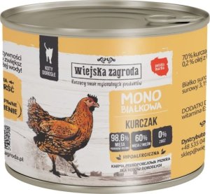 Wiejska Zagroda Wiejska Zagroda mono dla kota kurczak 200g 1