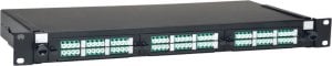 Terminal sieciowy Eaton Eaton Tripp Lite Series 36-Port LC/LC Rackmount Fiber Enclosure Feed Through Patch Panel 1U - Patch Panel - Rack montierbar - LC x 36 - Schwarz - 1U - 48.3 cm (19") 1