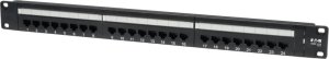 Terminal sieciowy Eaton Eaton Tripp Lite Series 24-Port Cat6 Cat5 Patch Panel Rackmount 110 Punch Down RJ45 Ethernet 1URM - Patch Panel - CAT 6 - 1U - 48.3 cm (19") - 24 Ports 1