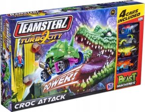 HTI PROMO Tor samochodowy Croc Attack Atak Krokodyla + 4 autka wyścigowe Beast Machines TEAMSTERZ 1417333 p6 1