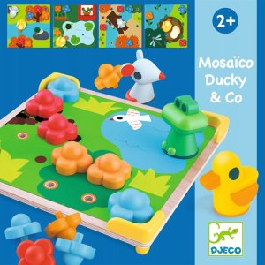 Djeco Lavinamasis žaislas - Mozaika - Ančiukas ir draugai 1