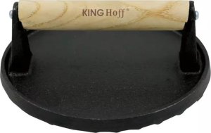 KingHoff PRASKA ŻELIWNA DO MIĘSA BURGERÓW 18 CM KINGHOFF KH-1759 4