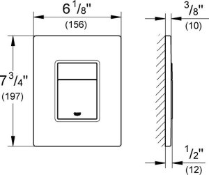 Przycisk spłukujący Grohe Przycisk spłukujący Skate Cosmopolitan, brushed cool sunrise 2