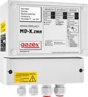 Gazex Moduł sterujący zaworamii MAG, MD zasilanie 12/24V, sterowanie odległymi zaworami (2 wyj., 2 wej.+ 2 wej.kontroli zamknięcia zaw.) 1