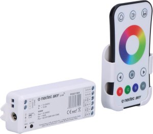 Nextec Zestaw NEXTEC SKY RGBW 12-24V 4x3A (pilot+sterownik) 2