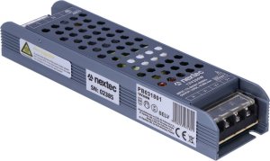 Nextec Zasilacz LED modułowy long graphite ip20 / 12v / 16,66a /200w 2