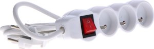 Onnline Przedłużacz z wyłącznikiem, 3 gniazda, biały, 3 m ONNLINE 2