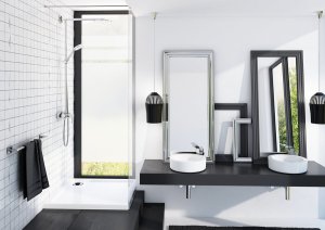 Brodzik SCHEDPOL Brodzik akrylowy Stabilsound 90x90x14/3cm półokrągły r55 Competia 2