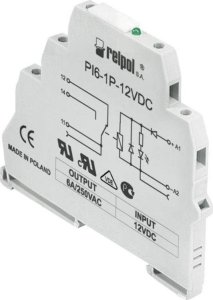Relpol Przekaźnik interfejsowy PI6-1P-24VDC (SZARE) (CE) wyjście:1P, zasilanie: 24VDC, prąd obciążeniowy: 6A, szerokość: 6,2mm 1