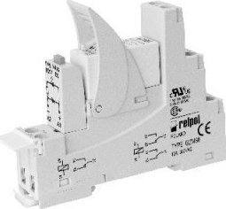 Relpol Przekaźnik interfejsowy PI85-024DC-M41G-TS-2011, styki 1P, zasilanie 24VDC prąd obciążenia 16A szerokość 15,5mm 1