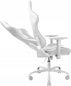 Fotel Deltaco Fotel do gier DELTACO GAMING Mebel LINE WCH80 skórzana, ergonomiczna, wysokie oparcie, biała / GAM-096-W 5