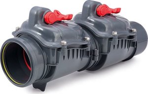 Karmat Zasuwa burzowa PP DN 110 dwu klapowa typ 2 kanalizacja zewnętrzna 2