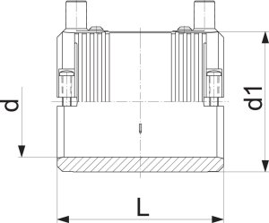 Georg Fischer Mufa elektrooporowa DN32 PE100, SDR11, PN10 gaz/PN16 woda 3