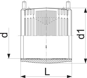 Georg Fischer Mufa elektrooporowa DN200 PE100, SDR11, PN10 gaz/PN16 woda 4