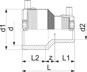 Georg Fischer Redukcja elektrooporowa DN63X32 PE100, SDR11, PN10 gaz/PN16 woda 4
