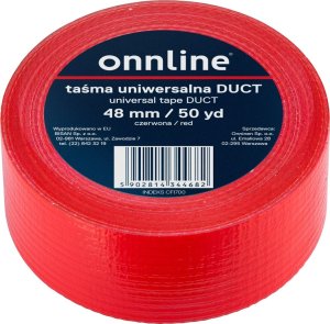 Onnline Taśma ONNLINE do otulin DUCT 48mm/50YD czerwona 1