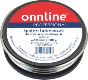 Onnline Spoiwo lutownicze/lut miękki Sn97Cu3 3,0mm 100g 1