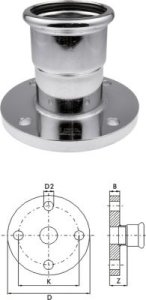 KAN-therm Kołnierz KAN-therm Steel - 88,9 1