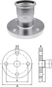 KAN-therm Kołnierz - KAN-therm Inox - 108mm 1