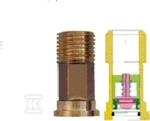 BMETERS Łącznik śrubunku 1/2" z wbudowanym zaworem zwrotnym, do montażu za wodomierzem 1