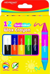 PBS Connect Kredki woskowe KEYROAD dwustronne 6 sztuk = 12 kolorów KR972803 8
