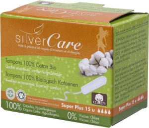 Masmi Silver Care tampony bez aplikatora z bawełny organicznej Super Plus 15szt 1