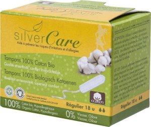 Masmi Silver Care tampony bez aplikatora z bawełny organicznej Regular 18szt 1