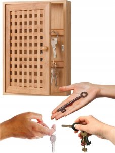 Zeller Wieszak na klucze - szafka bambusowa, ZELLER 2