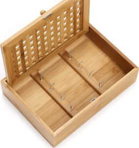 Zeller Wieszak na klucze - szafka bambusowa, ZELLER 4