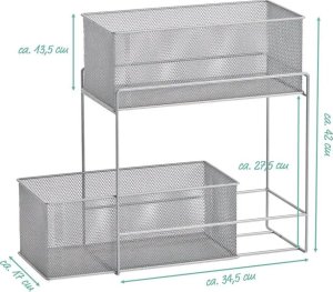 Zeller Koszyk kuchenny na żywność, 2 poziomy, ZELLER 8