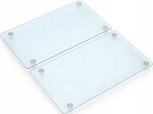 Zeller Szklane płyty ochronne na kuchenkę, deski do krojenia – 2 sztuki, ZELLER 2