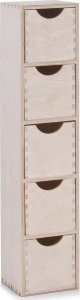 Zeller Pojemnik na drobiazgi, 5 szuflad, drewniany, 60x13x12 cm, ZELLER 6
