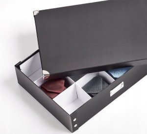 Zeller Pudełko na krawaty i paski - organizer, kolor czarny, ZELLER 2