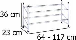 Zeller Teleskopowa szafka na buty - regał, półka, ZELLER 5