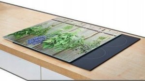 Zeller Szklana płyta ochronna LAWENDA na kuchenkę – duża, ZELLER 3