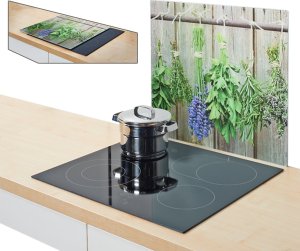 Zeller Szklana płyta ochronna LAWENDA na kuchenkę – duża, ZELLER 5