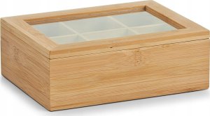 Zeller Bambusowa szkatułka na herbatę w torebkach - 6 przegródek, ZELLER 8