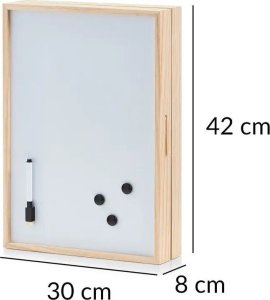 Zeller Szafka na klucze, tablica magnetyczna, 30x8x42 cm, ZELLER 5